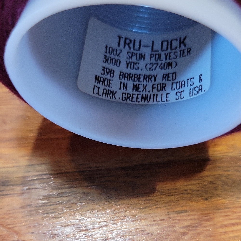 Burgundy Sewing Thread Spools - Picture 2 of 2